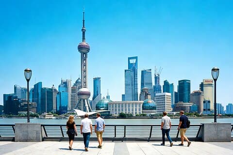 Helårsanpassade Shanghai-höjdpunkter från Guangzhou med flyg