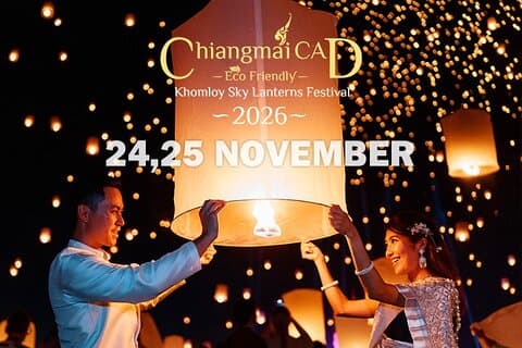 2026 Offizielle Chiang Mai CAD Yi Peng Sky Lantern Festival Tickets