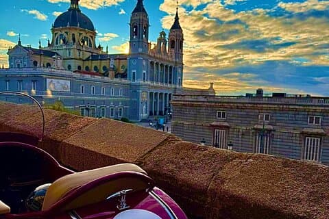 Madrid Golden Hour : 2 - en time privat solnedgang sidecar eventyr