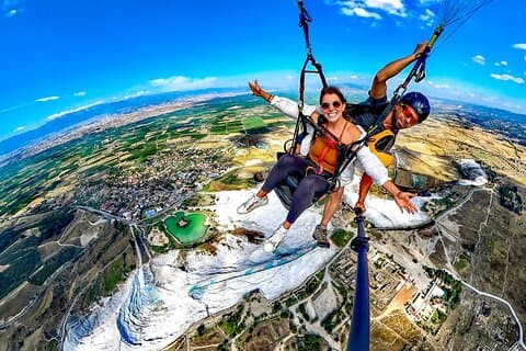 Pamukkale Travertines Specialskärmflygning