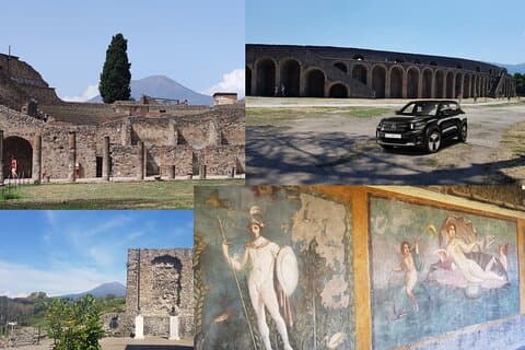 Napels naar Pompeii: Pompeii met vervoer, rondleiding en voorrang bij de wachtrij