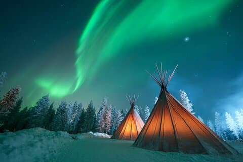 Rovaniemi noorderlichtjacht met kampvuur en barbecue met transfer