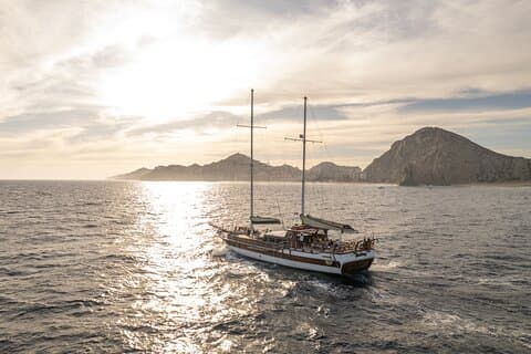 Cabo San Lucas Luxus Segelyacht und Abendessen mit einem Chef