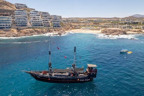 Treasure Hunt Snorkel frokostkrydstogt fra Cabo San Lucas