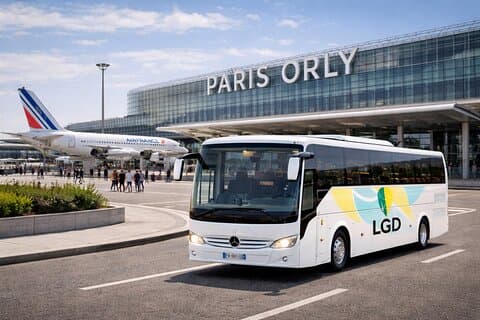 Trasferimenti privati di gruppo dagli aeroporti di Parigi, Orly e CDG, da 9 a 55 persone