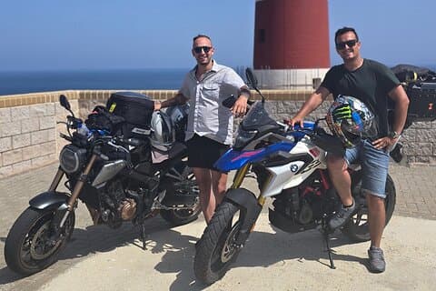 Motorcykel-passagerrejse til Arrabida fra Lissabon-området
