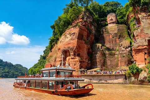 Leshan Giant Buddha entré billet med valgfri guide og transfer
