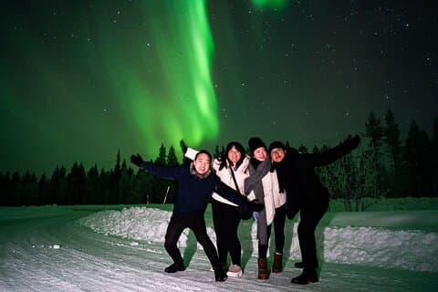 Tour en autobús por las auroras boreales