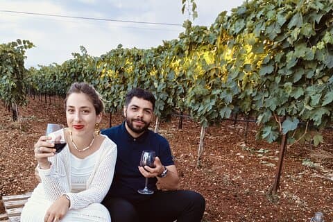 Picnic in the vineyard in Itria Valley and Barbecue