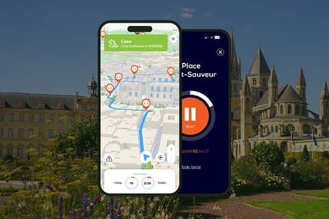Caen: Visita guidata a piedi, 1 ora e 50 minuti e 22 commenti audio
