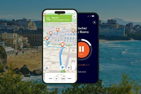 Biarritz: Audioguidet byvandring, 1 time og 50 minutter og 16 lydkommentarer