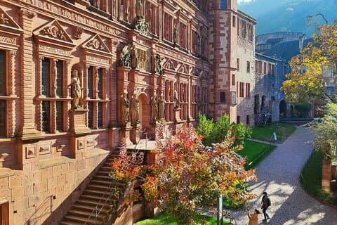 Heidelberg Castle Express Tour with Gardens and Wine Barrel