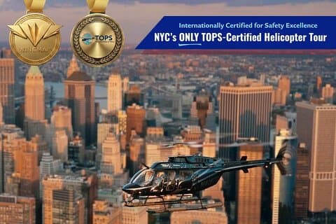 Helikoptertur till New Yorks höstlövverk från New Jersey