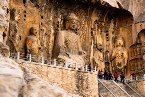 Visite privée de Xi’an dans les grottes de Longmen et le temple du cheval blanc en train à grande vitesse