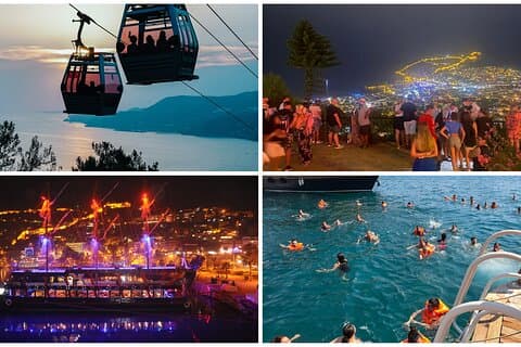 Sunset Alanya City Tour with Castle, Boat Tour and Panorama View