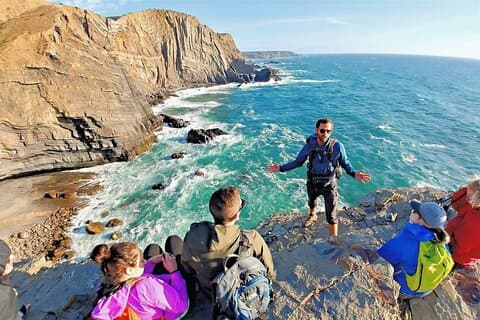 From Lagos: Wild West Coast Sunset Hike with Tapas Dinner & Wine