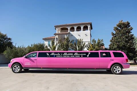Private Pink Aspen Limo Wine Tour in Fredericksburg