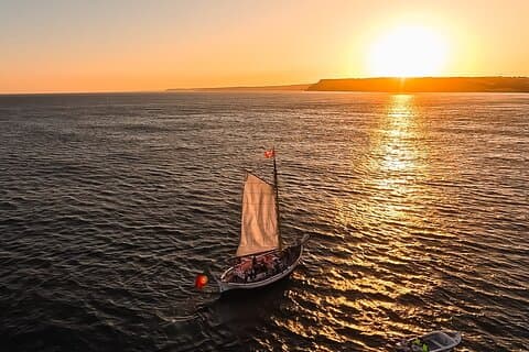 NEW in Lagos: Sunset Sail aboard a Traditional Boat with Prosecco