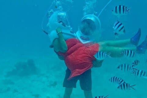 ザンジバル水中シーウォーク体験