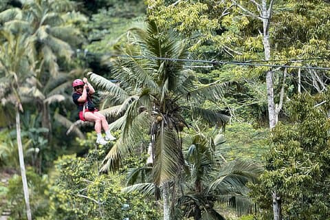 Bali Ubud Zipline Jungle Swing and Waterfall Tour