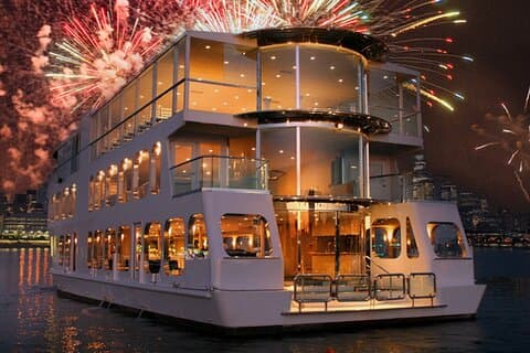 NYC 4. juli 250 Fyrverkeri middag cruise