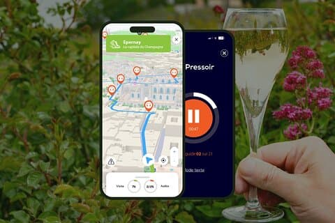Epernay Audio guided walking tour 1h00 and 15 audio comments