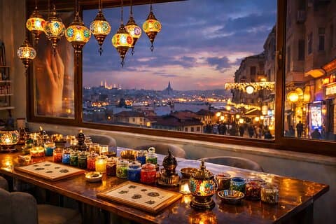 Istanbul Mozaïek Lamp Workshop met Uitzicht, Traktaties & Verrassingscadeaus