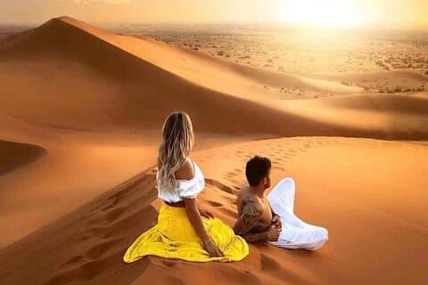 Doha : Sunrise Desert Safari con limpieza de dunas y embarque de arena