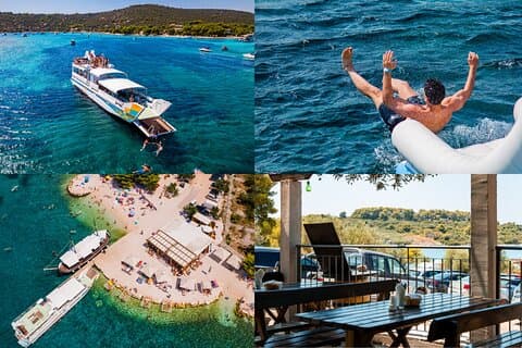 Split : Blue Lagoon, 3 Island Boat Tour & déjeuner méditerranéen