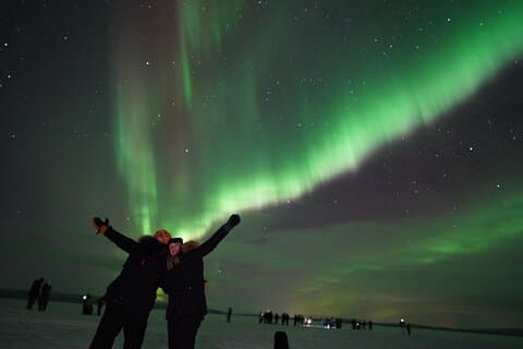 Rovaniemi Northern Lights Guaranteed (Pequeno Grupo) Hunt + Fotos HD