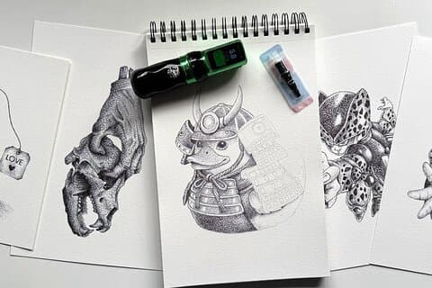 Taller de tatuajes en papel en Oporto