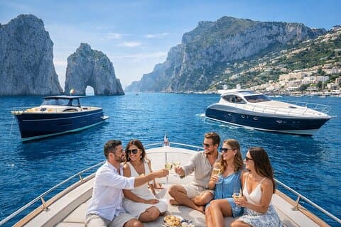 Fra Capri Private Boat Tour rundt øya og Blue Grotto