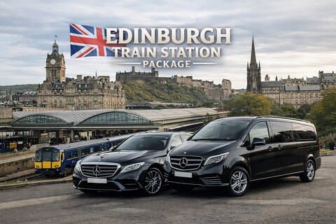 Traslado privado Edimburgo entre la estación de tren y el centro de la ciudad