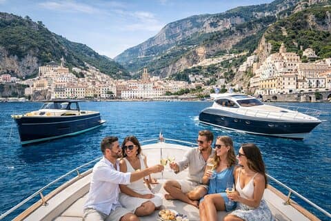 Excursion en bateau privé sur la côte amalfitaine – Expérience de luxe
