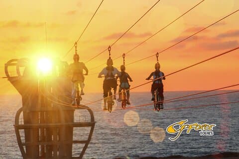 Monta el récord Guinness de Sky Bike solo en Los Cabos