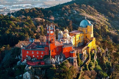 Lissabon : Sintra, Pena Palace, Moors kasteel & Regaleira dagtour