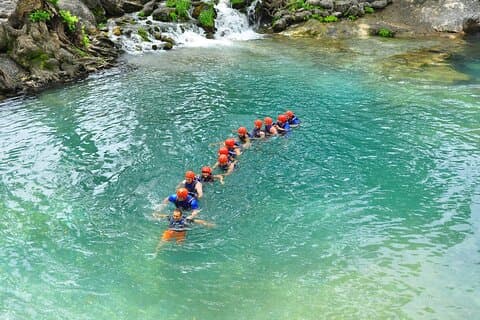 Canyoning Rafting og Zipline Eventyr fra Antalya