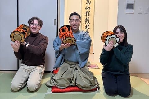 京都で小鼓太鼓体験