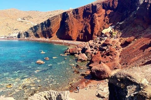 Tour privado de 5 horas por los secretos del sur de Santorini