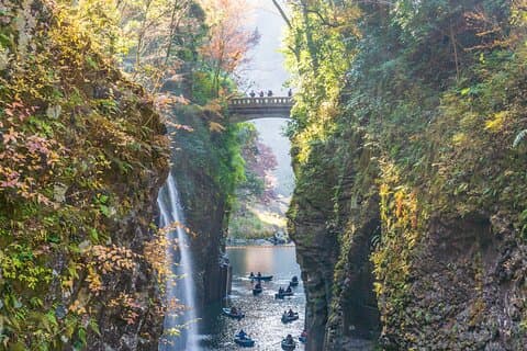 Takachiho Gorge Shrine and Aso Volcano Helicopter