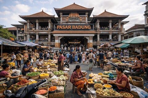 Exploración del patrimonio de Denpasar y tour nocturno con degustaciones