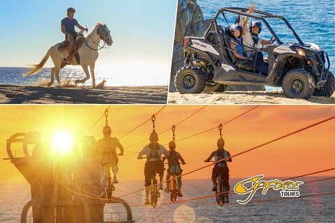 Ultimate Cabo Adventure UTV Horseback e Sky Bike Combo