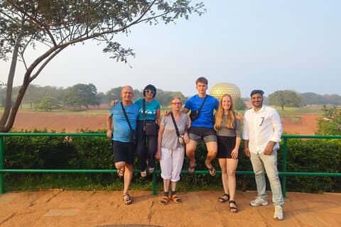 Dagtour van Mahabalipuram naar Pondicherry met bezoek aan Auroville