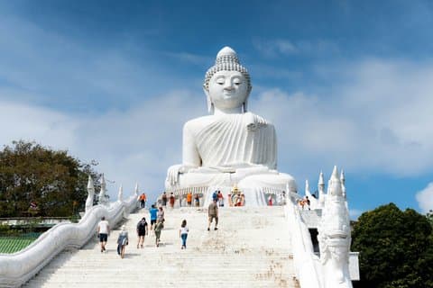 Phuket bytur med stor Buddha, Wat Chalong og naturskjønne utsiktspunkter