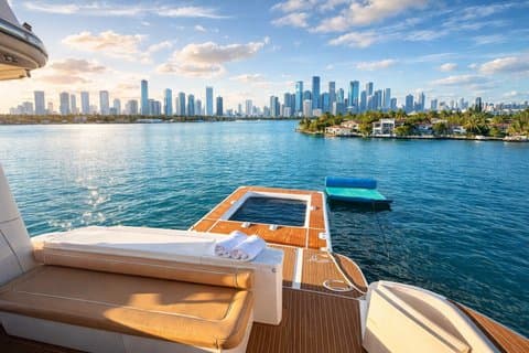 Yacht leje 60 ft | + 2 Jet Ski Gratis | Miami Beach Bådudlejning