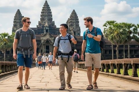 Tour a pie personalizado en Siem Reap con guía local
