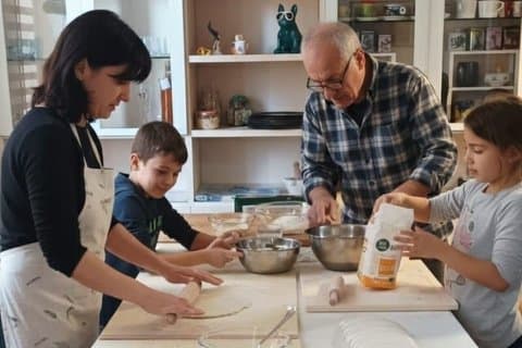 Traditionelle toskanische Pasta mit veganem Kern