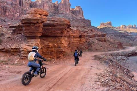 Long Canyon Electric Dirt Cykeltur i Moab