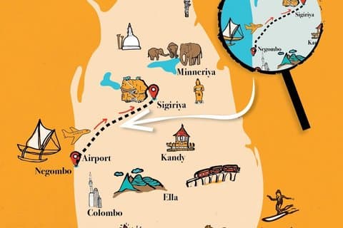 Delt transfer fra Negombo til Sigiriya Sri Lanka