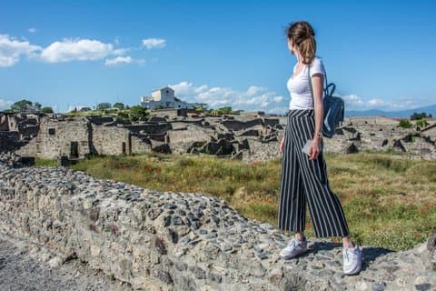 Helgedagstur til Pompeii-ruinene og kveldstur i Napoli fra Roma med tog